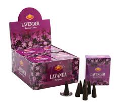 SAC LAVENDER DHOOP CONES 10UDS
